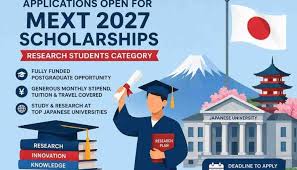 MEXT scholarship 2027 in Japan flyer