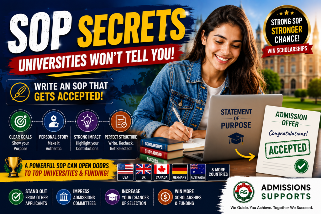 SOP secreats universities won't tell you