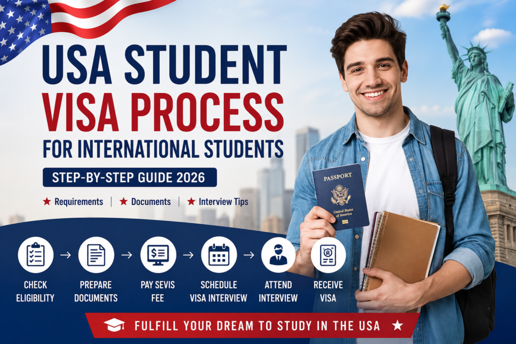USA student visa process for international students
